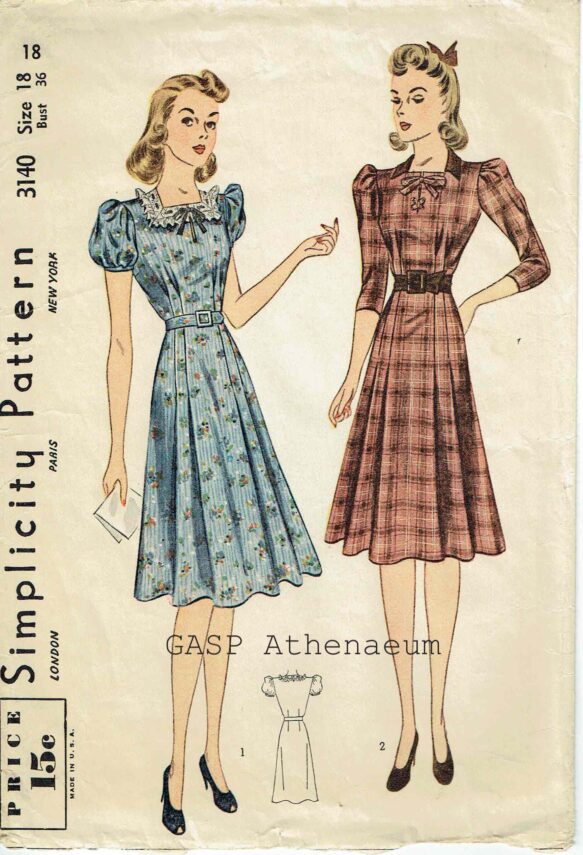 Simplicity R10034 Simplicity 3000's Pattern Index 1930's - GASP Archives