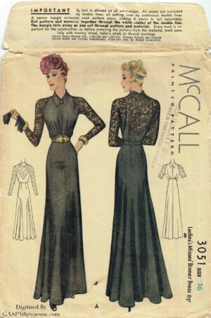 McCall 3051 (1938) PDF Size 16