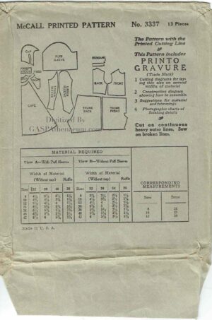 McCall 3337 (1924) PDF Size 42 - Image 2