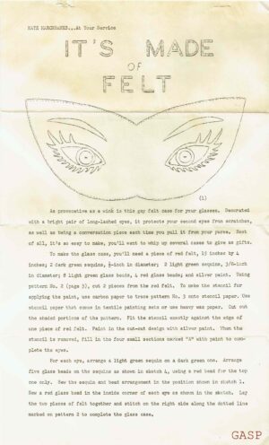 Kate Marchbanks No. 2-6658 PDF Eye Glasses Case