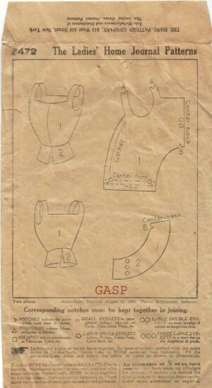 Ladies Home Journal 5472 (1912) PDF Bust 36 - Image 2