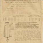 Style Fit Patterns 7872 (1916) PDF Waist 30
