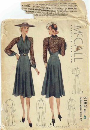 McCall 3182 (1939) PDF Size 42