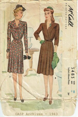 McCall 5485 (1943) PDF Size 40