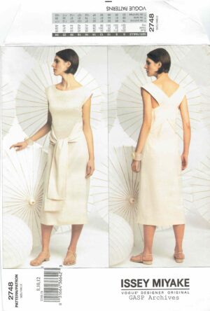 Vogue Designer Original 2748 PDF 8-10-12