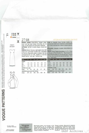 Vogue Designer Original 2748 PDF 8-10-12 - Image 2
