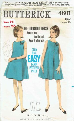 Butterick 4601 (1967) PDF Size 16
