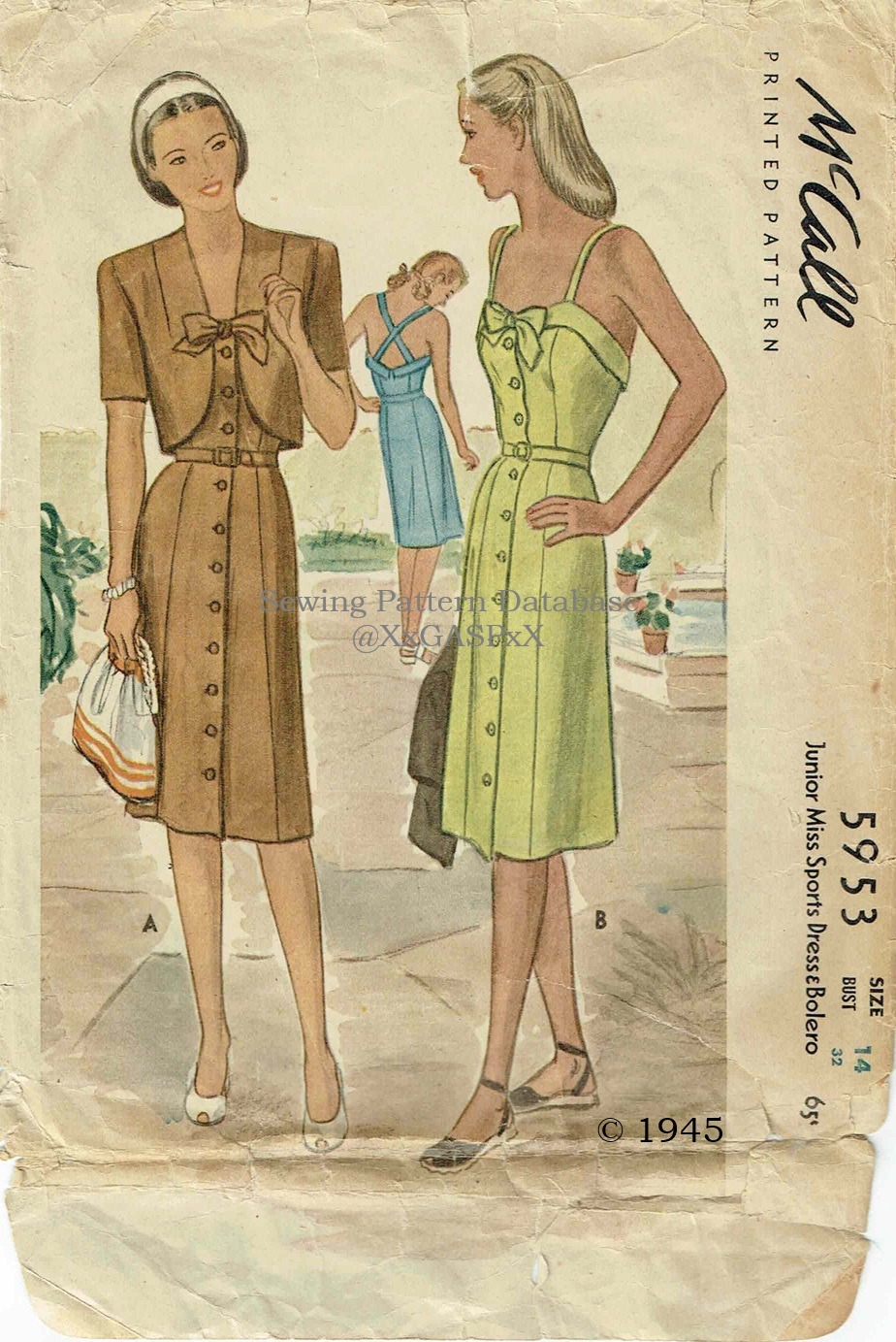McCall 5953 (1945) PDF Size 14 McCall 5953 (1945) PDF Size 14